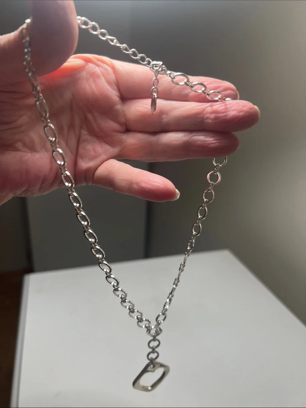 Vintage shiny silver